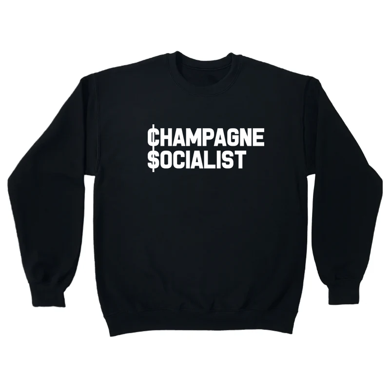 Champagne Socialist Black Sweater